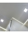 V-Tac 24W LED downlight - Hål: 28x28 cm, Mål: 30x30 cm, 230V, Samsung LED chip
