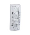 3-pack 5W Infälld spotlight - Inomhus, vit front, komplett med GU10-hållare och LED-spot