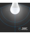 V-Tac 9W LED lampa - Samsung LED chip, B22