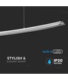 Designer 18W LED hängande tak armatur - 98cm, 4000K, 230V, inkl. ljuskälla