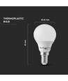 V-Tac 5,5W LED lampa - Samsung LED chip, P45, E14