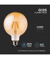 E27 6W LED globelampa - Koltråd, Ø12,5 cm, Extra varmvit, 2200K