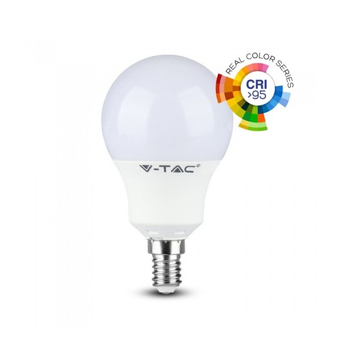 V-Tac 5,5W LED lampa - P45, E14, RA 95