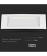 V-Tac 4W LED nödbelysning - För vägg/tak/infälld montering, 110 lumen, inkl. batteri och piktogram