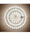 9W LED insats med linser, flicker free - Ø12,5 cm, ersätta G24, cirkelrör och kompaktrör