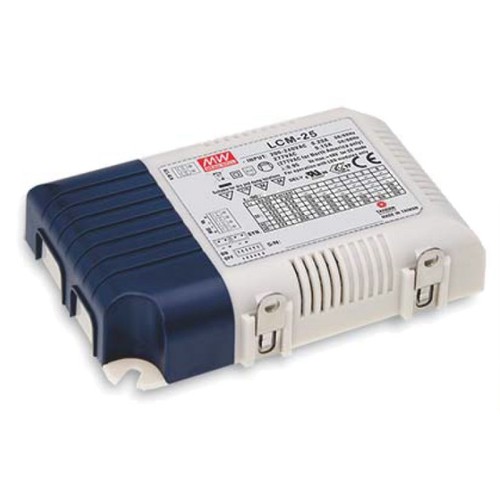 Meanwell 25W / 350-1050mA dimbar LCM-25 driver - 0-10V dimbar, för LED-panel