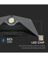 V-Tac 5W LED svart vägglampa - IP65 utomhusbruk, 230V, inkl. ljuskälla