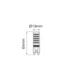 8W LED lampa - 230V, G9