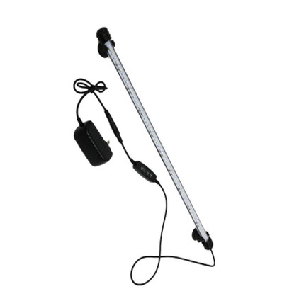 112 cm akvarie armatur - 11W LED, vit/blå, med sugkoppar, IP68