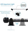 18 cm akvarie armatur 18cm - 2W LED, vit/blå, med sugkoppar, IP67