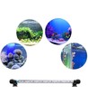 71 cm akvarie armatur - 8W LED, vit/blå, med sugkoppar, IP68