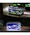 72-100 cm akvarie armatur - 18W LED, vit/blå, justerbar