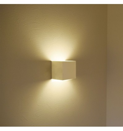 V-Tac 12W LED vit vägglampa - Kvadrat, justerbar spridning, IP65 utomhusbruk, 230V, inkl. ljuskälla