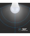 V-Tac 4W LED lampa - G45, kompakt, E27