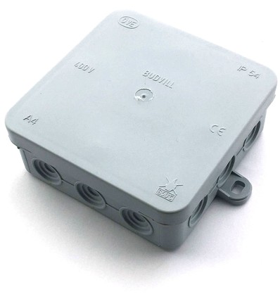 Kopplingsbox - 10 x 10 x 3,7 cm, IP54 stänksäker