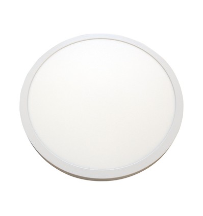 Outlet: Ø60 LED rund panel, 40W - Höjd: 4cm, vit kant, inkl. ljuskälla