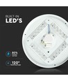 V-Tac rund 36W LED takarmatur - 3i1 valgfri lysfärg, Ø48cm, 230V, inkl. ljuskälla