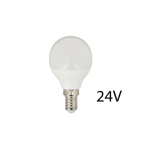 4,5W LED lampa - P45, E14, 24V DC