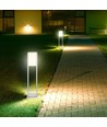 V-Tac 10W LED trädgårdarmatur - Vit, 80 cm, IP65, 230V