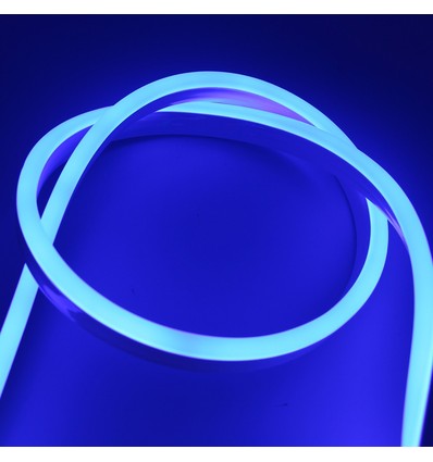 Blå 8x16 Neon Flex LED - 8W per. meter, IP67, 230V