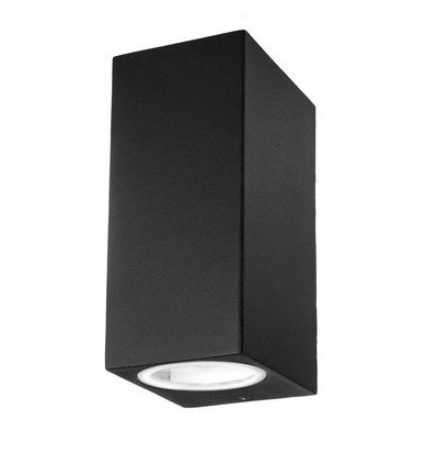 GU10 Vägglampa med upp/ned ljus - IP44 utomhus, utan ljuskälla