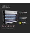 V-Tac insektslampa - 2x10W, inomhus, UV-ljus, täcker 80m2