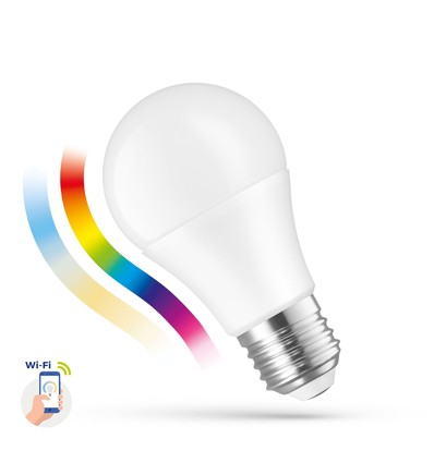 9W Smart Home LED lampa - Tuya/Smart Life, fungerar med Google Home, Alexa og smartphones, A60, E27