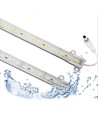 0,5 meter 10W Vattentät akvarie-aluprofil - 24V DC, 10000K, IP65, med kontakt