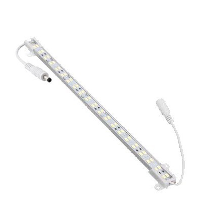 50cm vattentät aluprofil till akvarier - 24V, 10W LED, 5:1 vit/blå fördelning, IP65, med seriekoppling