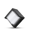7W Vägglampa - IP65 utomhus, fyrkantig, svart, inkl. ljuskälla