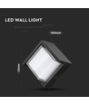 7W Vägglampa - IP65 utomhus, fyrkantig, svart, inkl. ljuskälla