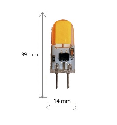 LEDlife KAPPA3 LED-lampa - 1,6W, dimbar, 12V-24V DC, GY6.35