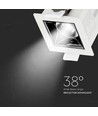 V-Tac 4W LED spotlight - Hål: 4,5x4,5 cm, Mål: 5,5x5,5 cm, UGR19, RA90, Samsung LED chip, 230V