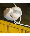 V-Tac rörelsesensor - LED vänlig, vit, PIR infraröd, IP44 utomhusbruk