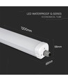 V-Tac vattentät 36W LED armatur - 120 cm, 120lm/W, Samsung LED chip, IP65, länkbar, 230V