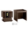 11W LED vägglampa - IP65 utomhus, fyrkantig, justerbar spridning, inkl. ljuskälla, corten