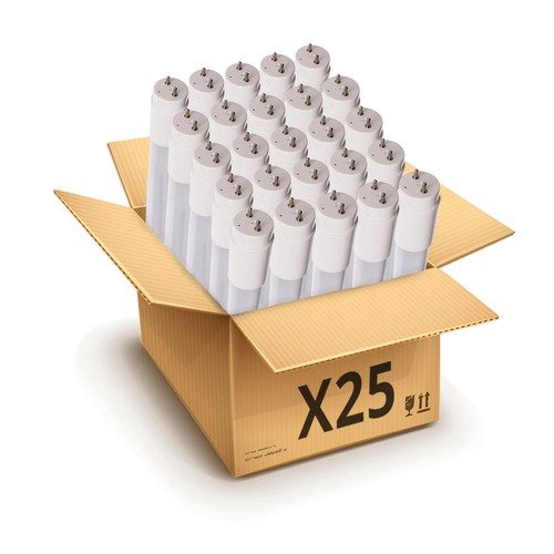 25x 60cm / 9W premium LED-lysör - Glas