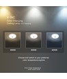 V-Tac 3i1 12W LED sensorarmatur - Samsung LED chip, PIR sensor, IP20 inomhus, 230V, inkl. ljuskälla