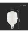 V-Tac 30W LED lampa - T100, E27 med E40 ringadapter