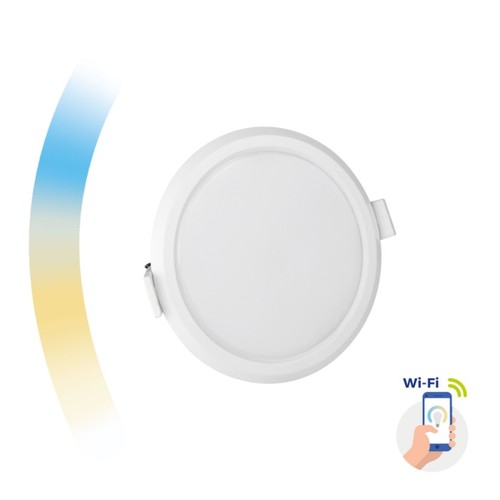 12W Smart Home LED downlight - Tuya/Smart Life, Google Home och app, hål: Ø15,5 cm, Mål: Ø16,2 cm, 230V