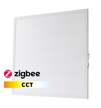36W Zigbee CCT Smart Home LED-panel - 60x60, CCT, bakbelyst, vit kant