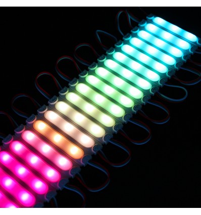 20 st 2W vattentäta RGBIC LED-moduler - 12V DC, IP65, perfekt för skyltar och speciallösningar