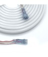 10m 16W/m Vattentät RGBIC Neon Flex strip - 24V DC, IP65, 96 LED per meter, 8x16