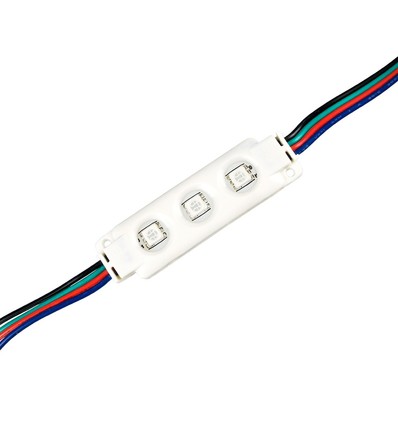 Vattentät RGB LED modul - 0,72W, IP67, Perfekt till skyltar och speciallösningar