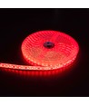 5m 10W/m Röd LED-strip - 24V DC, IP65, 120 LED per meter