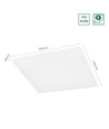 ALGINE bakbelyst 30W - kall vit, 230V, 120°, IP20, 600x600x28, vit