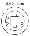 LEDlife G24Q-SMART6 6W LED lampa - HF Ballast kompatibel, DALI dimbar, 180°, Erstat 13W