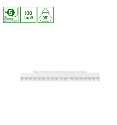 17W DALI SHIFT Grid M Skenbelysning - 35°, Vit, 30.3x2.3x4.2cm