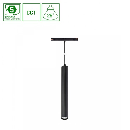 12W dimbar SHIFT Smart Hangit nedpendlad skenbelysning - CCT, svart, Zigbee