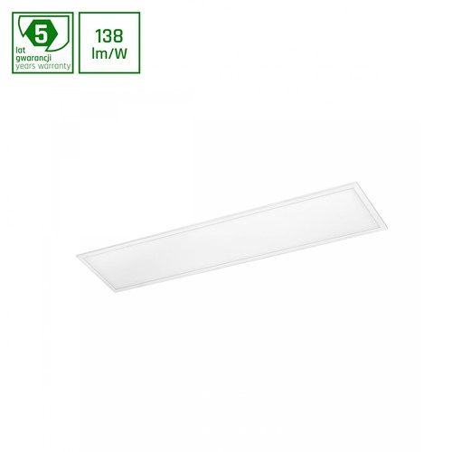 Algine Panel med Philips Driver 40W - Kallvit, 230V, 12°, IP20, 300x1200x26, Vit